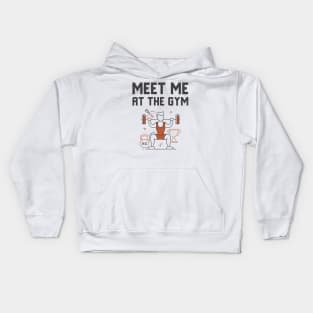 Meet Me At The Gym Kids Hoodie